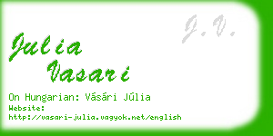 julia vasari business card
